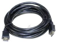 HDMI-A uros / HDMI-A uros, 3,0m, HSWE musta (edullinen)