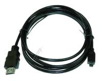 HDMI-A HANN / HDMI-D HANN, 2,0M, SVART HSWE