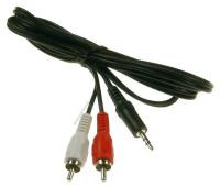 COM 3,0 M STEREO LEDNING, 3,5MM JACK HANN / 2 X PHONO HANN