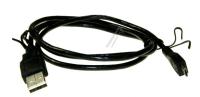 USB2.0-KABEL, TYPE-A HANN/TYPE-B MICRO HANN 1,0M, SVART
