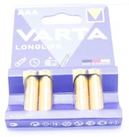 LR3 4103101414 1,5V ALKALINE AAA BATTERI, VARTA 4 STK. I BLISTER, LONG LIFE
