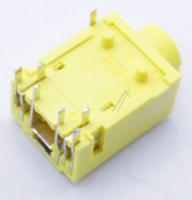 SAMSUNG 3722-003814 KLINKENBUCHSE 1P/7C,NI+SN,GELB,GEWINKELT,3.5PI,1