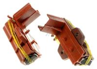 2 KULLBØRSTER MED HOLDER (ALTERNATIV TIL INDESIT C00196539)