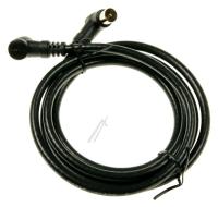 COM KOAXKABEL HANN/HUNN 1,5M SVART 90° VINKEL/VINKEL