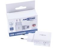 HC212 1001-0114 DOBBEL USB STRØMADAPTER, 2,4A