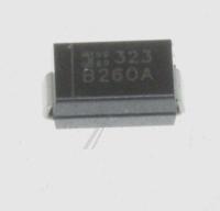 SAMSUNG 0404-001314 DIODE-SCHOTTKY B260A, 60V, 2000MA, SMA, TP