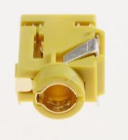 SAMSUNG 3722-002845 JACK KONTAKT TIL HØRETELEFONER, 1/7P, NI, GUL, VINKLET